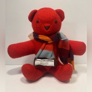 Armand Diradourian NY Teddy Bear Plush Wool Pashmina Scarf Nieman Marcus NWT VTG